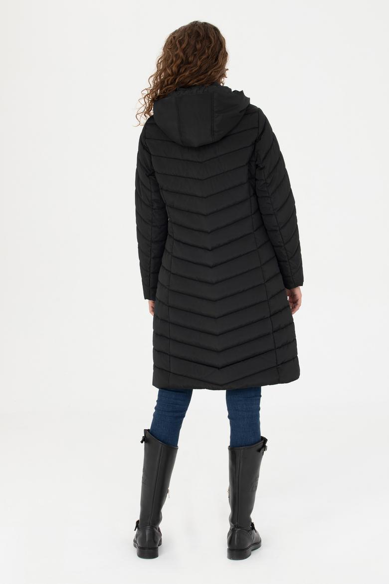 Kadın Siyah Kaban - 50271096020