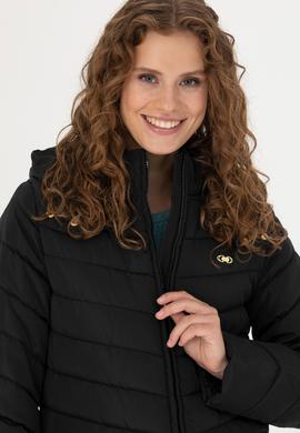 Kadın Siyah Kaban - 50271096020