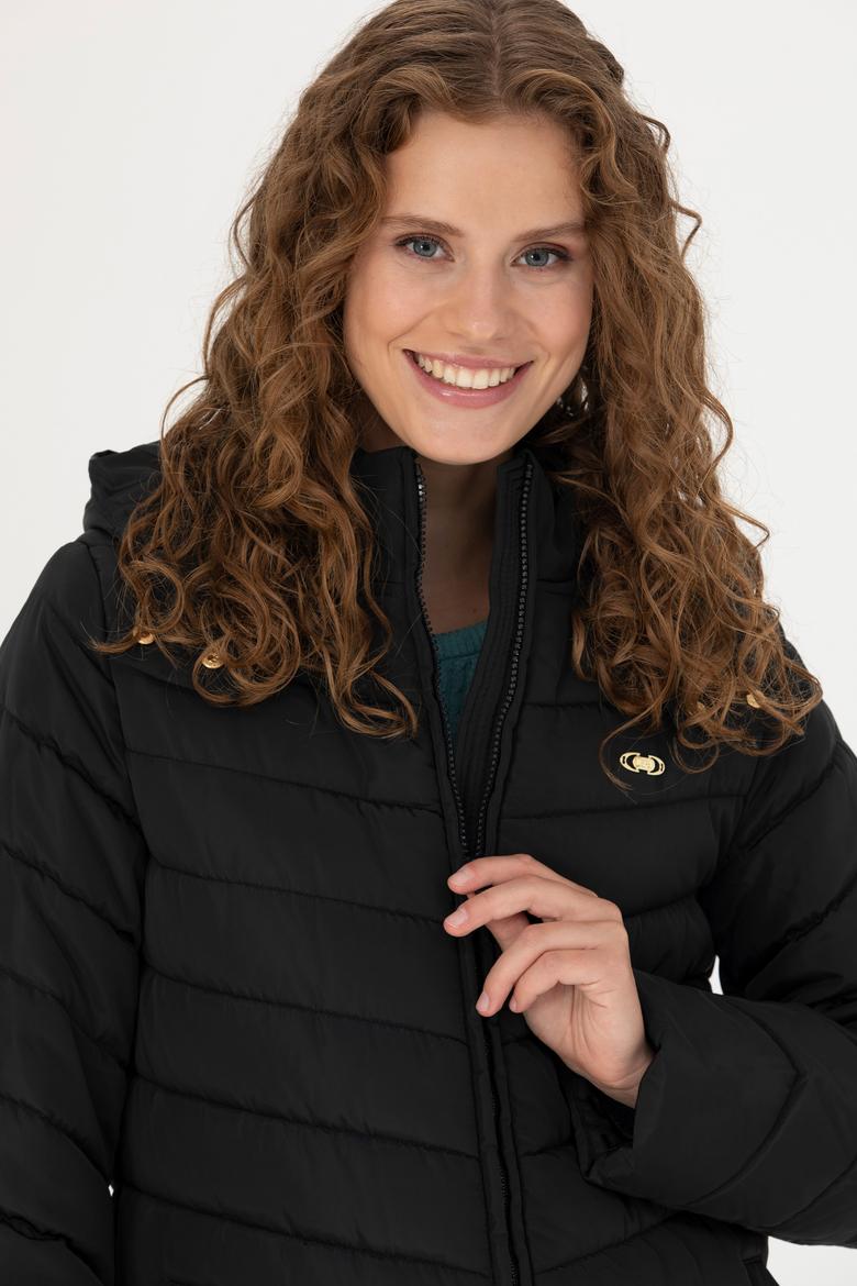 Kadın Siyah Kaban - 50271096020