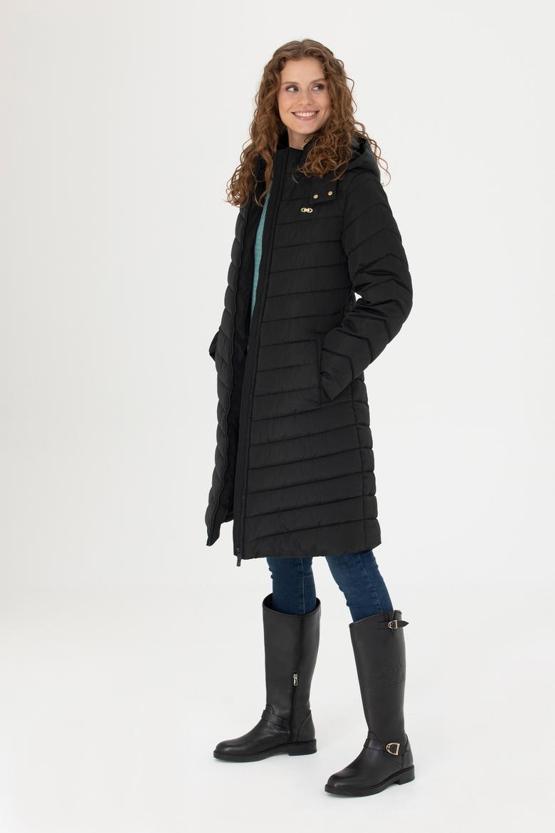 Kadın Siyah Kaban - 50271096020