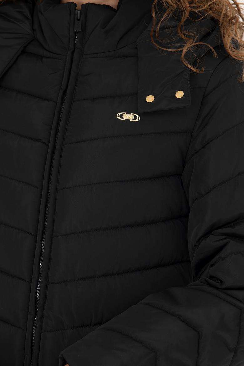 Kadın Siyah Kaban - 50271096020