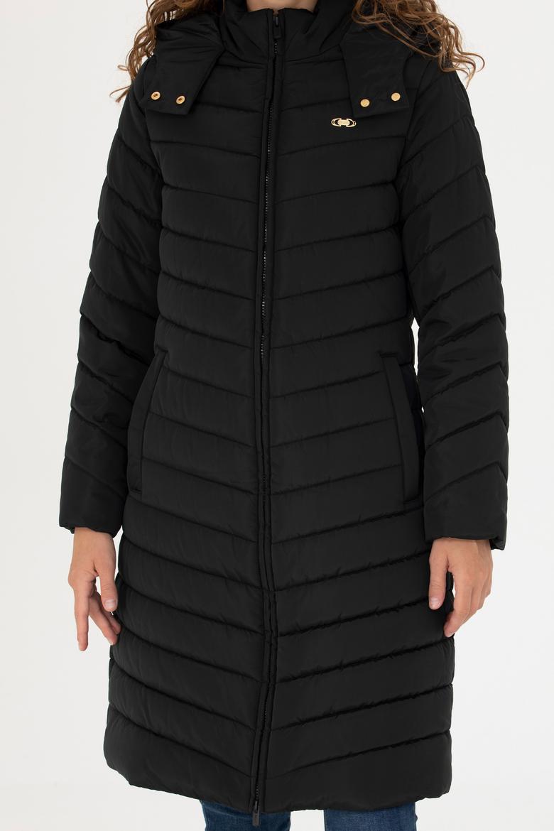 Kadın Siyah Kaban - 50271096020