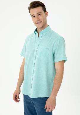Erkek Mint Kısa Kollu Gömlek - 50264094027