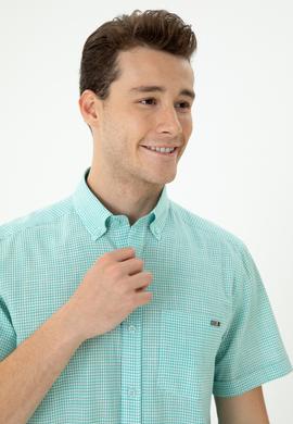Erkek Mint Kısa Kollu Gömlek - 50264094027