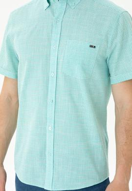 Erkek Mint Kısa Kollu Gömlek - 50264094027