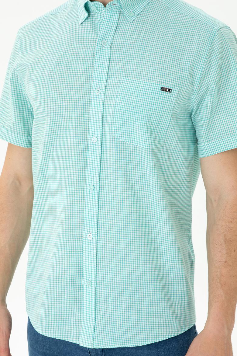 Erkek Mint Kısa Kollu Gömlek - 50264094027