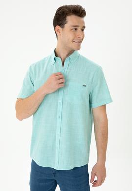 Erkek Mint Kısa Kollu Gömlek - 50264094027