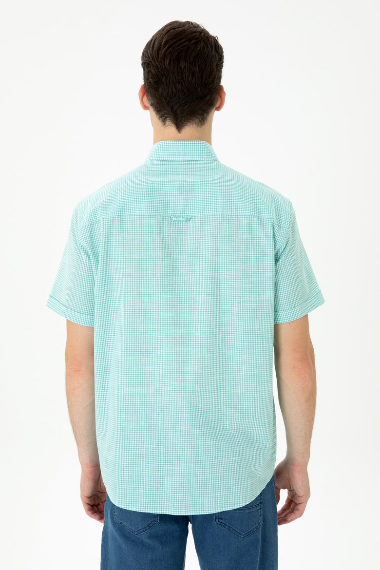 Erkek Mint Kısa Kollu Gömlek - 50264094027