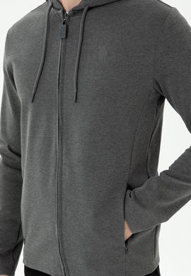 Erkek Antrasit Melanj Örme Hırka - 50277920011