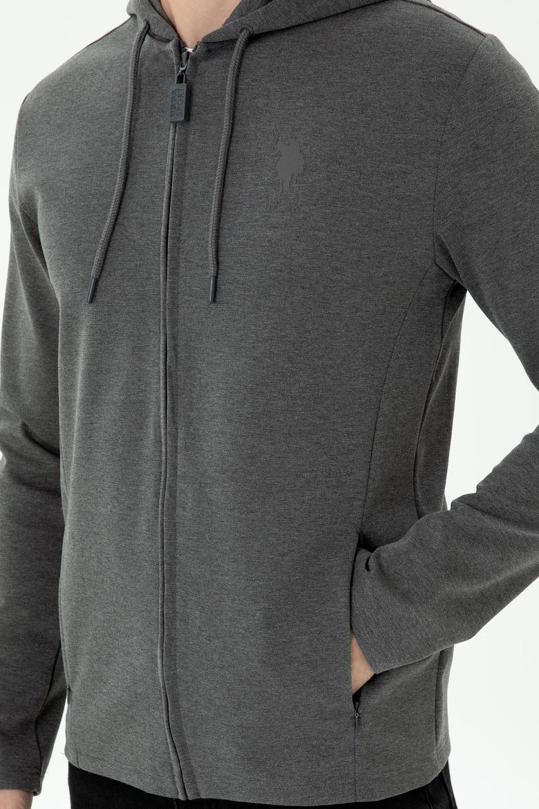 Erkek Antrasit Melanj Örme Hırka - 50277920011