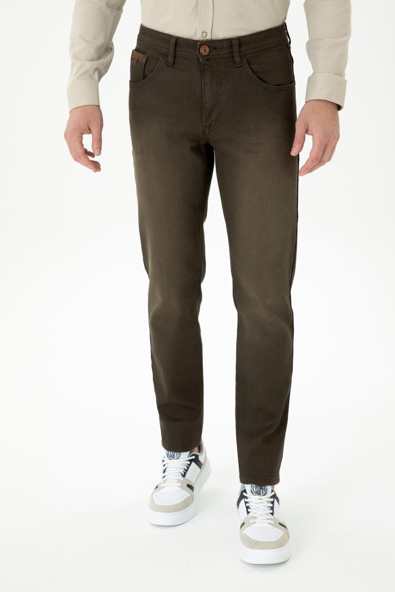 Erkek Kahverengi Jean Pantolon - 50272562038