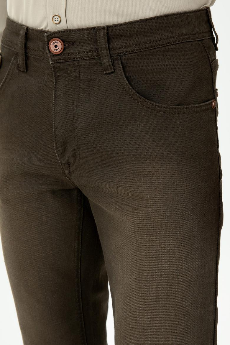 Erkek Kahverengi Jean Pantolon - 50272562038
