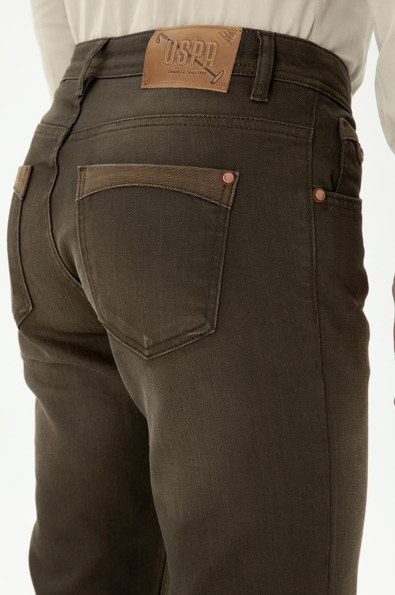 Erkek Kahverengi Jean Pantolon