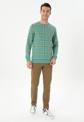 Erkek Slim Fit Açık Haki Kanvas Pantolon - 50272363102