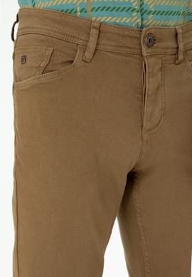 Erkek Slim Fit Açık Haki Kanvas Pantolon - 50272363102