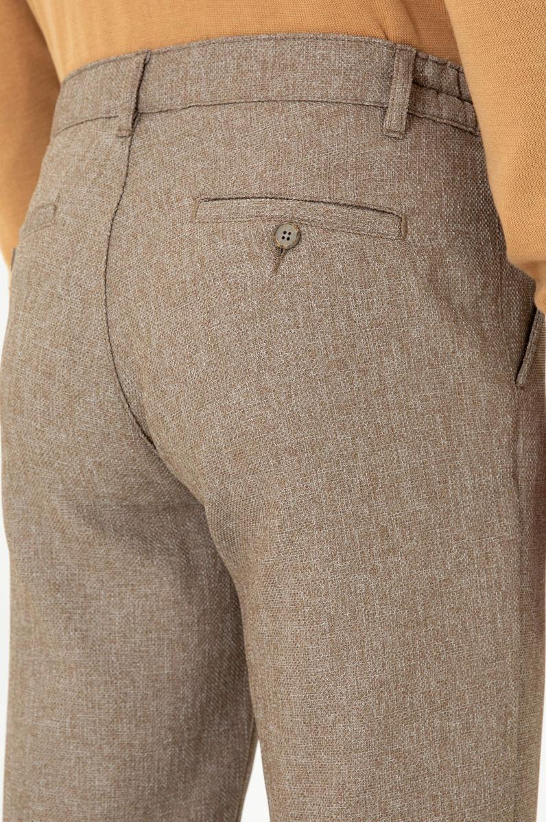 Erkek Carrot Fit Kum Kanvas Pantolon