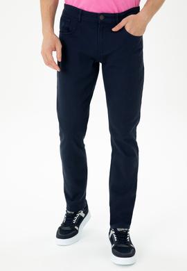 Erkek Lacivert Kanvas Pantolon - 50275532212