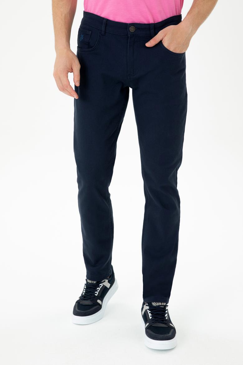 Erkek Lacivert Kanvas Pantolon - 50275532212