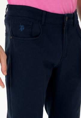 Erkek Lacivert Kanvas Pantolon - 50275532212