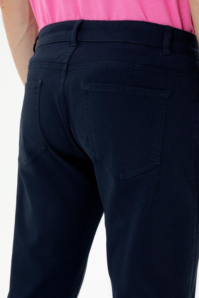 Erkek Lacivert Kanvas Pantolon - 50275532212