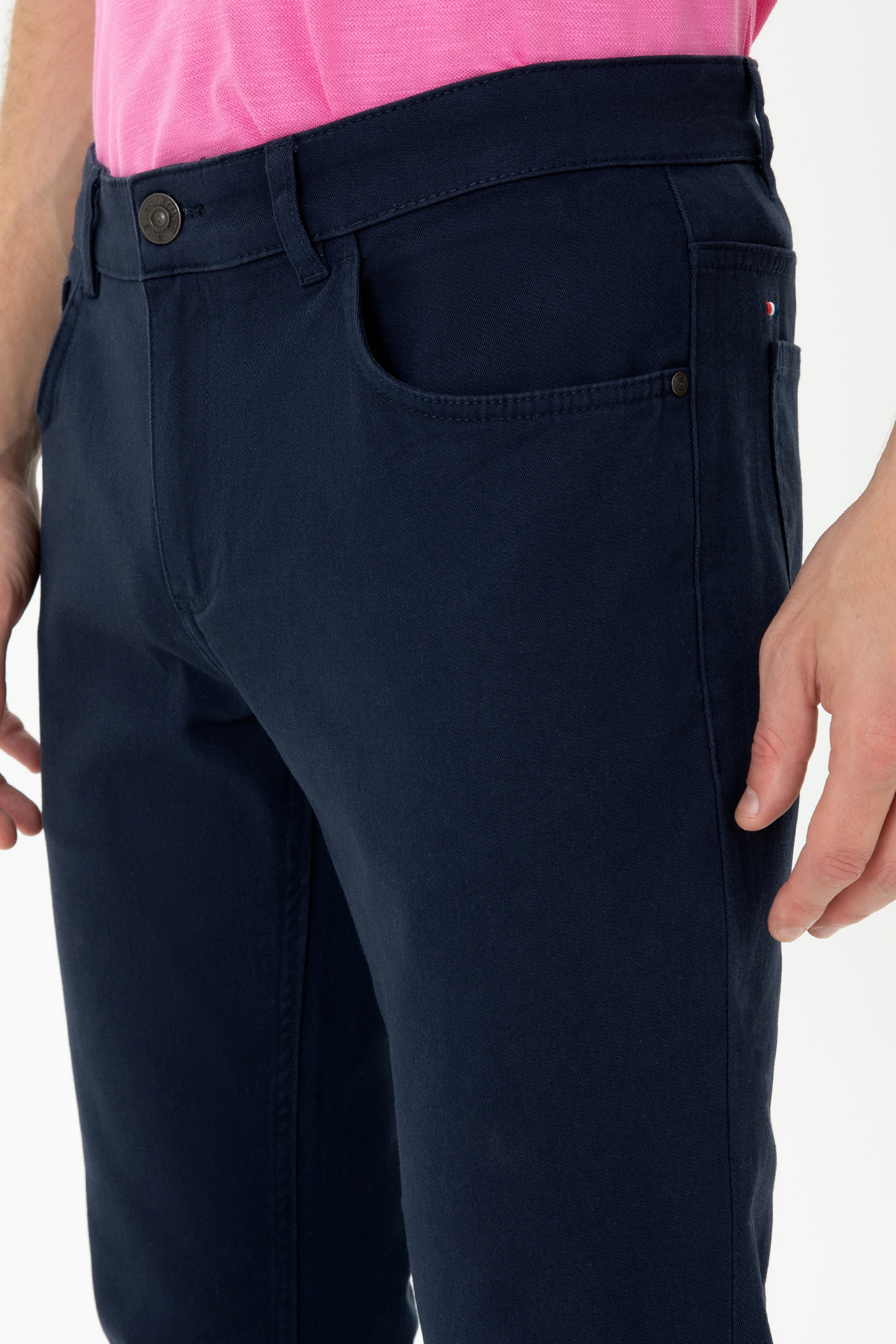 Erkek Lacivert Kanvas Pantolon - Image 6