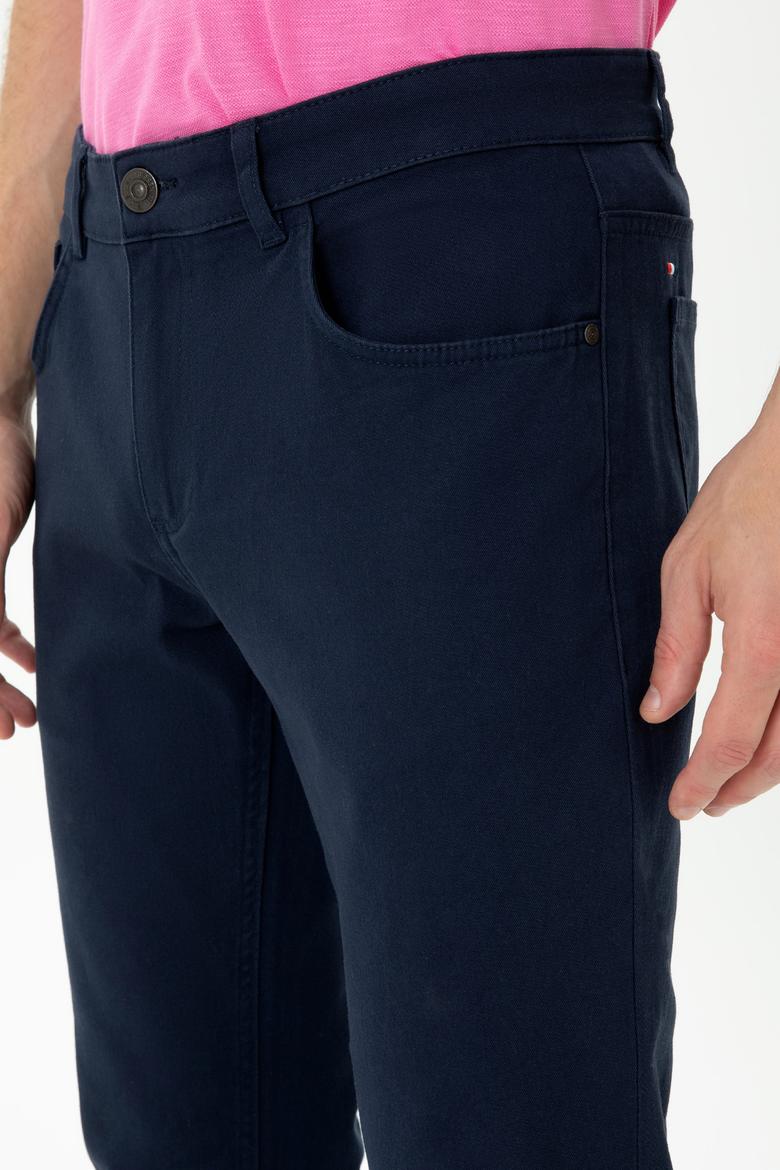Erkek Lacivert Kanvas Pantolon - 50275532212
