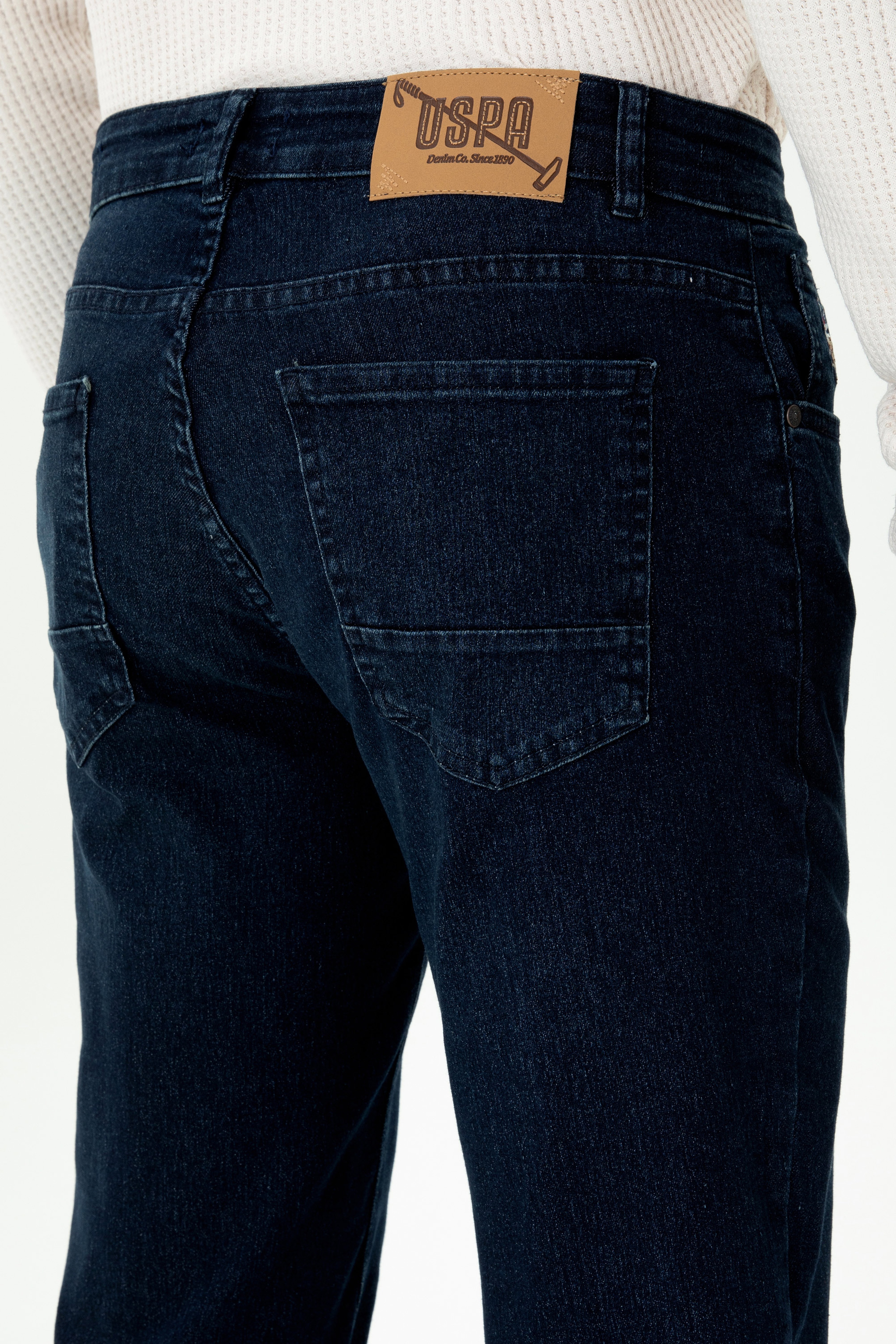 Erkek Koyu Mavi Jean Pantolon - Image 7