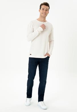 Erkek Koyu Mavi Jean Pantolon