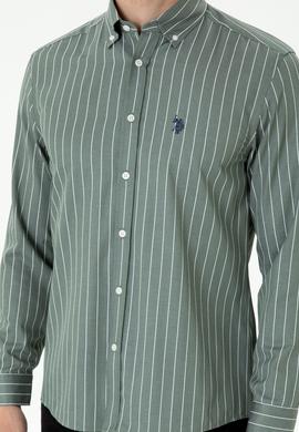 Erkek Haki Uzun Kollu Gömlek - 50279472010