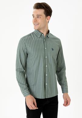 Erkek Haki Uzun Kollu Gömlek - 50279472010