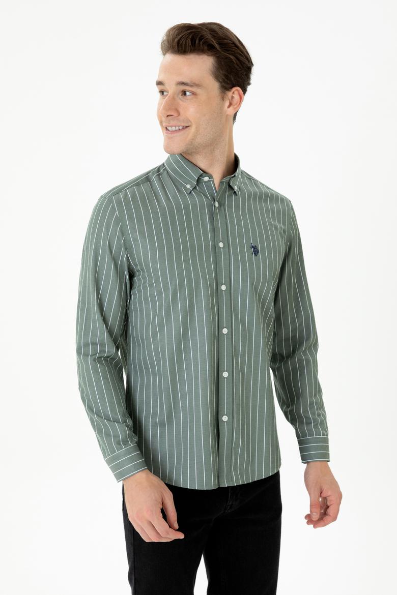 Erkek Haki Uzun Kollu Gömlek - 50279472010