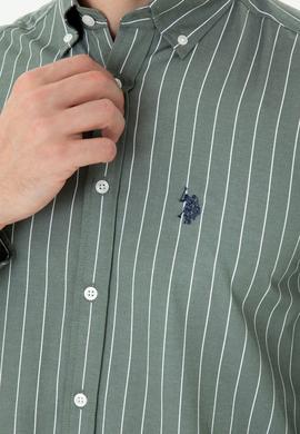 Erkek Haki Uzun Kollu Gömlek - 50279472010