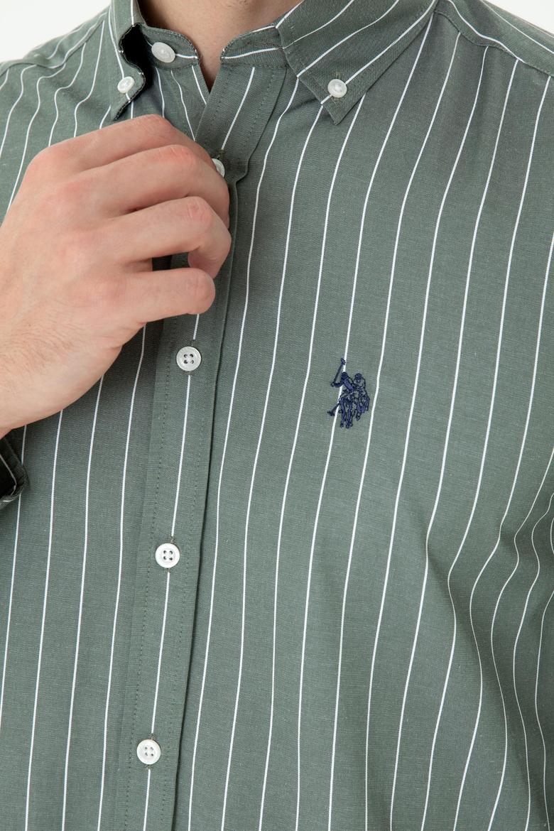 Erkek Haki Uzun Kollu Gömlek - 50279472010