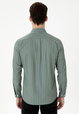 Erkek Haki Uzun Kollu Gömlek - 50279472010