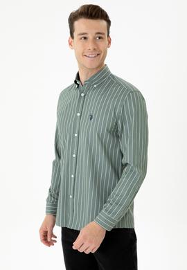 Erkek Haki Uzun Kollu Gömlek - 50279472010
