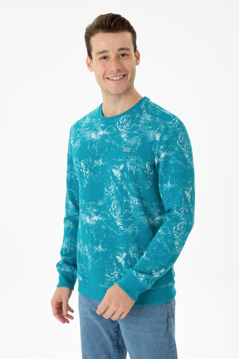 Erkek Petrol Sweatshirt