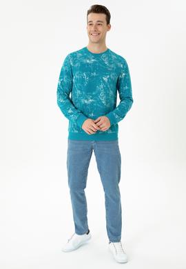 Erkek Petrol Sweatshirt - 50270842011