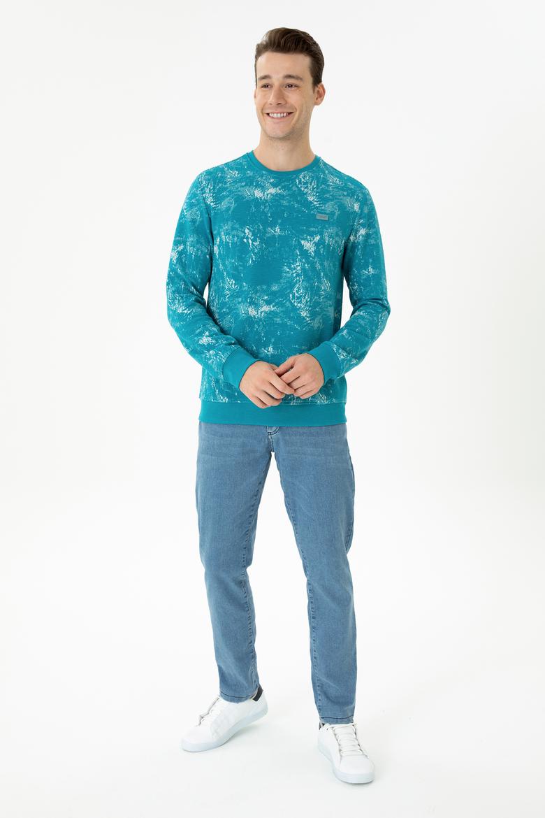 Erkek Petrol Sweatshirt - 50270842011