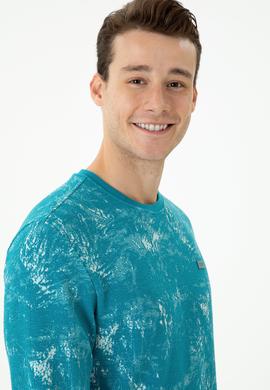 Erkek Petrol Sweatshirt - 50270842011