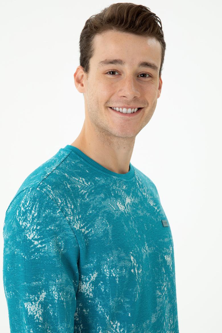 Erkek Petrol Sweatshirt - 50270842011