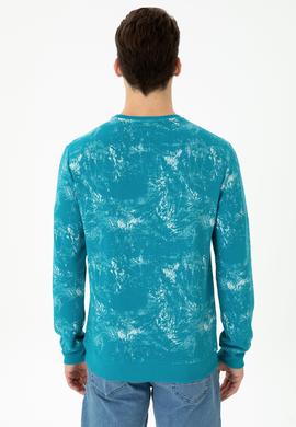 Erkek Petrol Sweatshirt - 50270842011