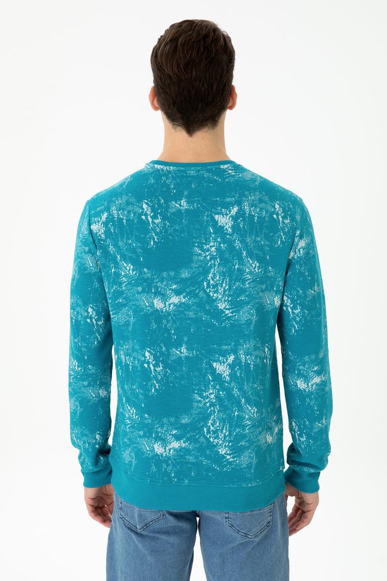 Erkek Petrol Sweatshirt - 50270842011