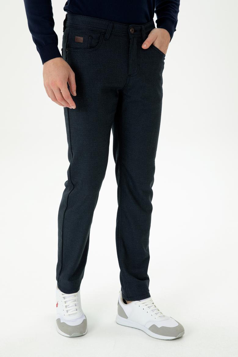 Erkek Lacivert Kanvas Pantolon - 50272259200