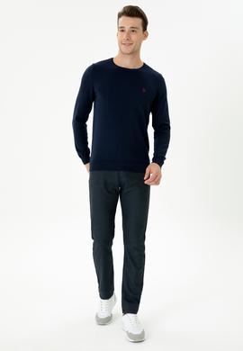 Erkek Lacivert Kanvas Pantolon - 50272259200