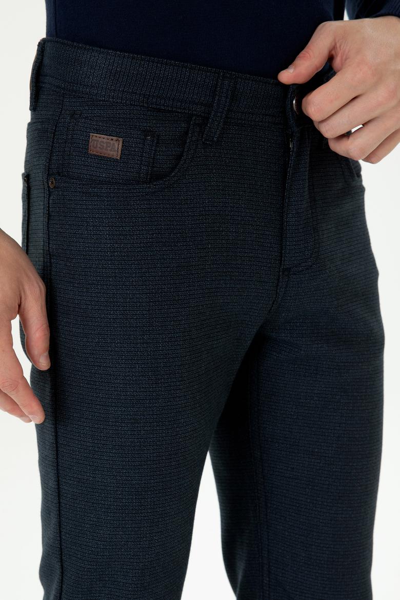 Erkek Lacivert Kanvas Pantolon - 50272259200