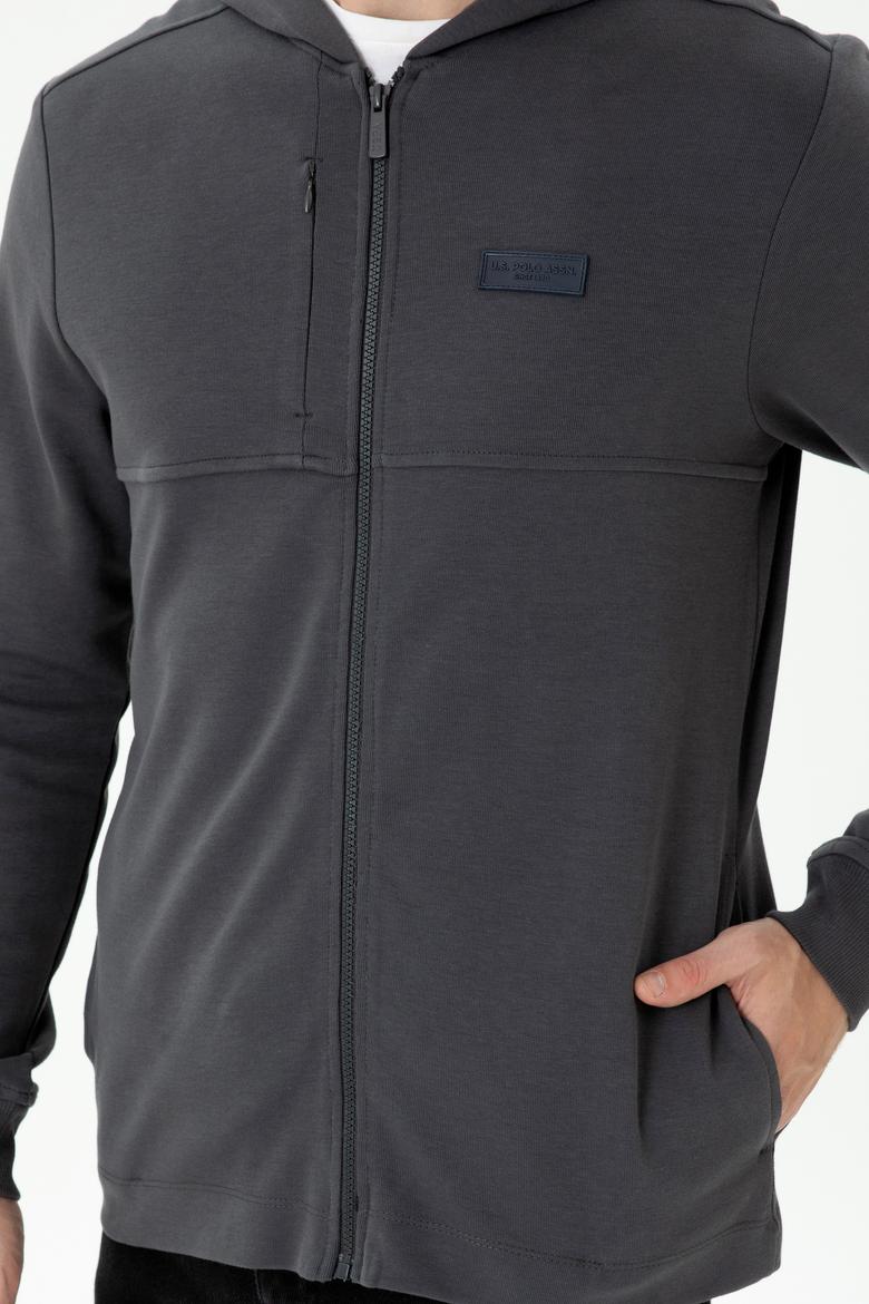 Erkek Antrasit Örme Hırka - 50276562037