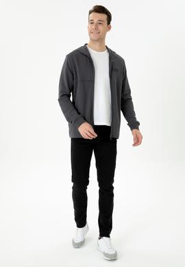 Erkek Antrasit Örme Hırka - 50276562037