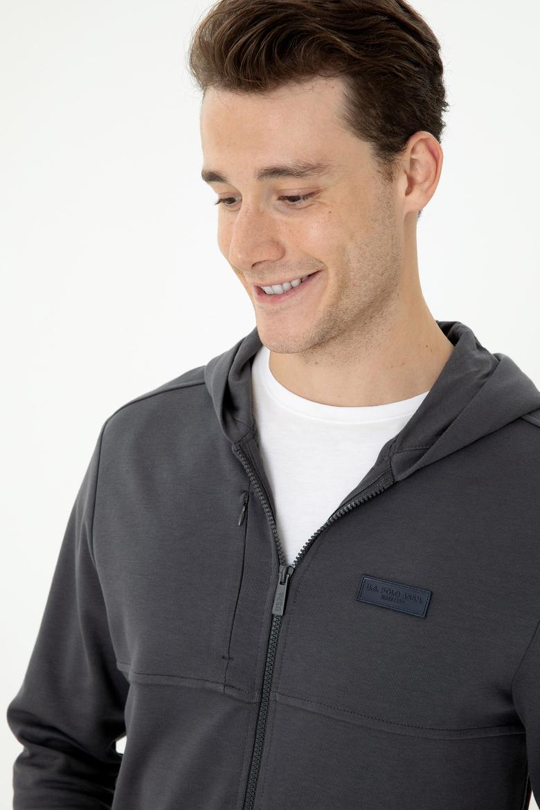 Erkek Antrasit Örme Hırka - 50276562037