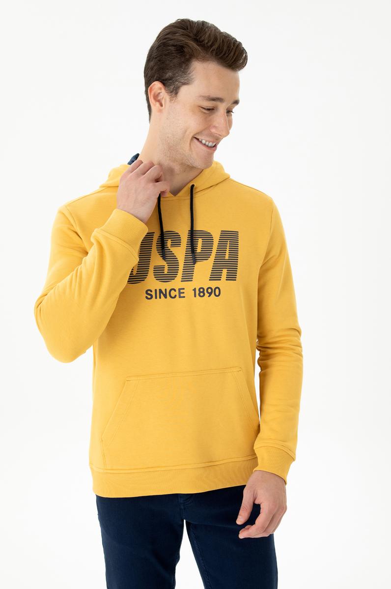 Erkek Hardal Sweatshirt