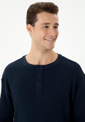 Erkek Lacivert Sweatshirt - 50270875001